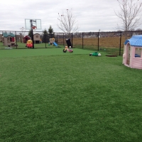 Artificial Turf Schiller Park Illinois School Front Yard