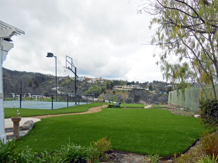 Fake Grass School Stadium Addison Illinois Commercial Landscape